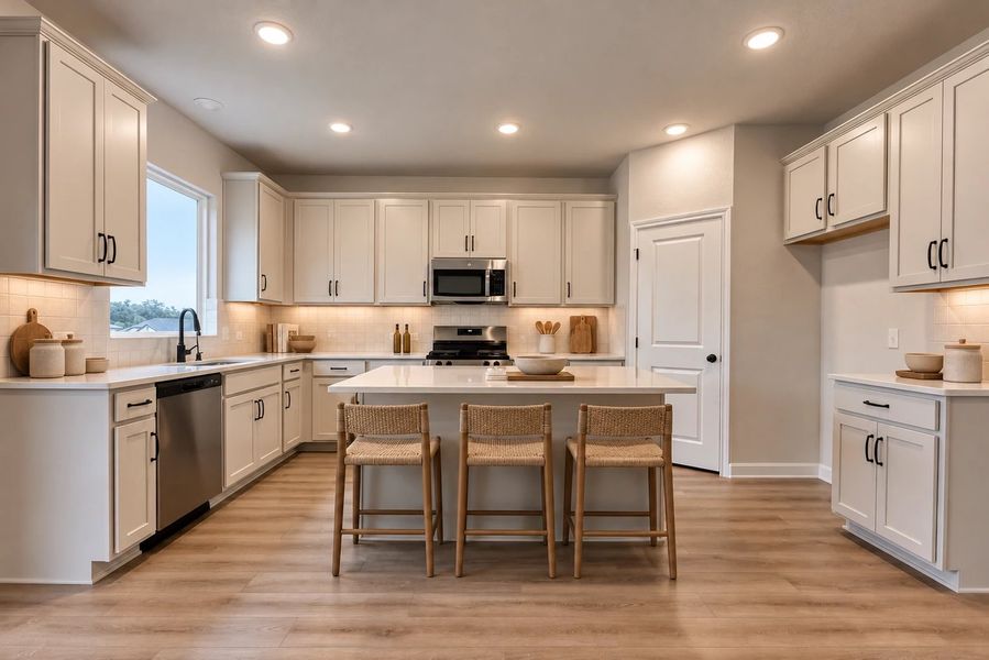 Representative furnished interior of a home built from the Laurel by Ashton Woods in Arcadia Ridge, San Antonio (Image 10).