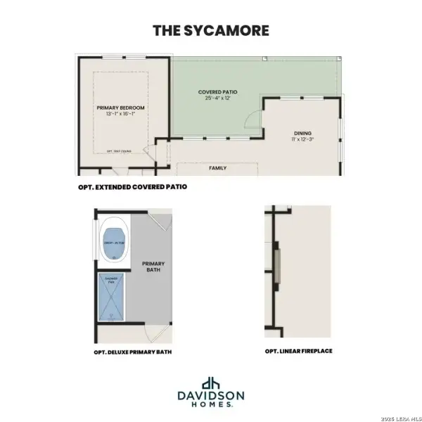 2D floor plan layout of this home in Saddle Creek Ranch, Cibolo, TX (Image 3).