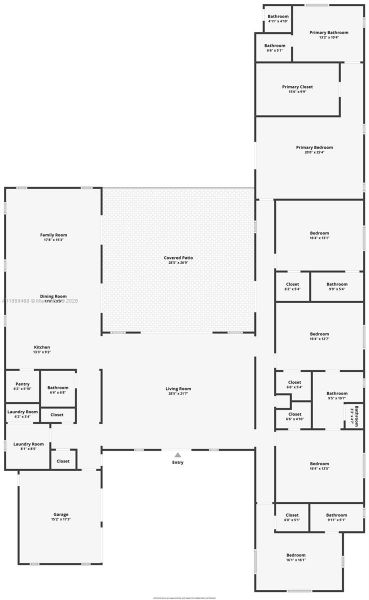 2D floor plan layout of this home in , Miami, FL (Image 3).
