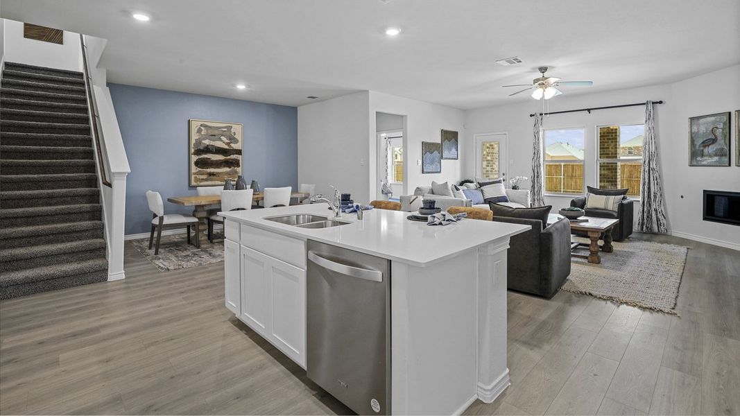 Furnished interior view inside a new home in Fireside by the Lake, Garland (Image 7).