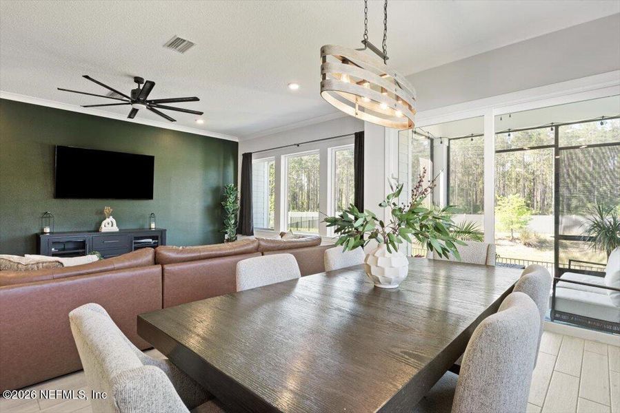 Furnished interior view inside a new home in Middlebourne 50', St. Johns (Image 27).