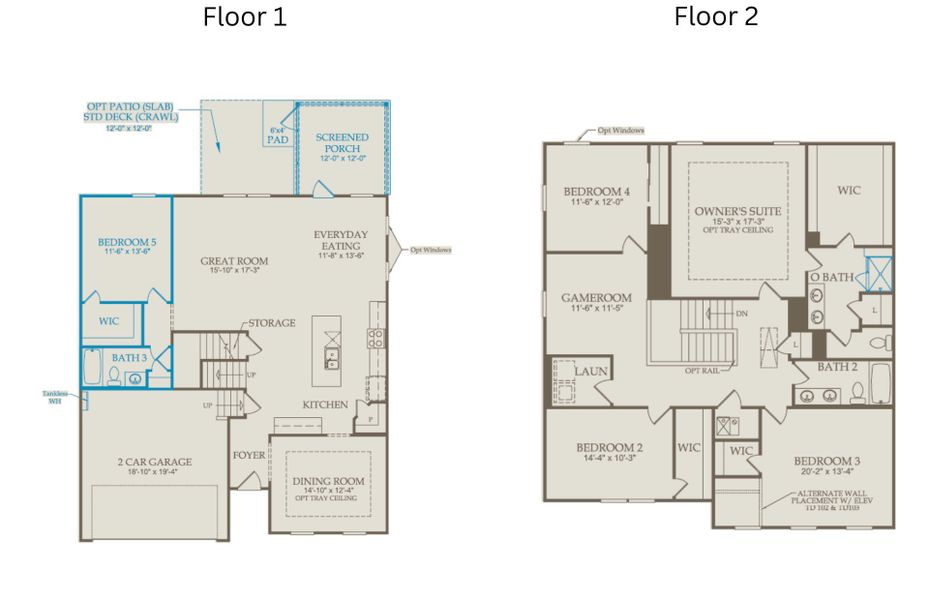 2D floor plan layout of this home in Providence Oaks, Fuquay Varina, NC (Image 5). 2D floor plan layout of this home in Providence Oaks, Fuquay Varina, NC (Image 5).