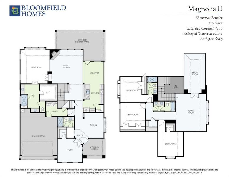 2D floor plan layout of this home in Timberbrook, Justin, TX (Image 5).