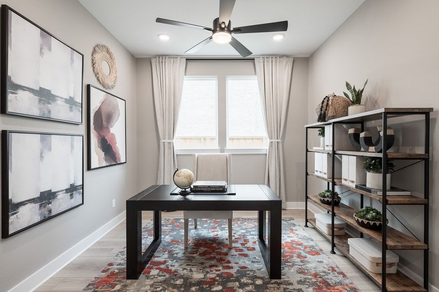 Representative furnished interior of a home built from the Wren by Tri Pointe Homes in Oakhill Reserve 50’, Tomball (Image 4). Representative furnished interior of a home built from the Wren by Tri Pointe Homes in Oakhill Reserve 50’, Tomball (Image 4).