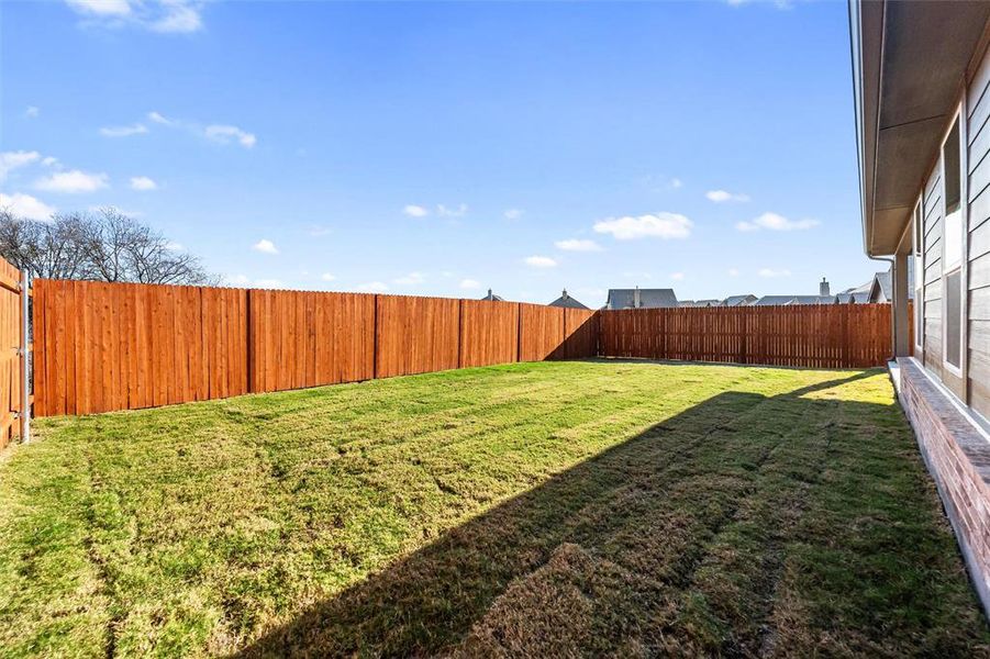 Exterior details and patio area of a home in Northstar, Haslet (Image 29). Exterior details and patio area of a home in Northstar, Haslet (Image 29).