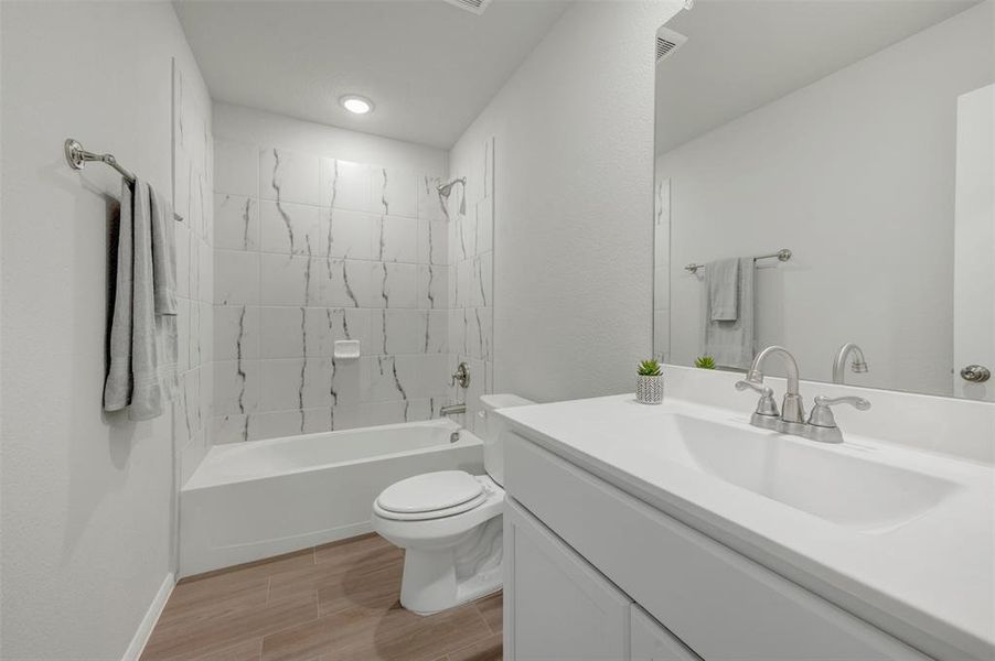 Furnished interior view inside a new home in Woodstone, Providence Village (Image 14).