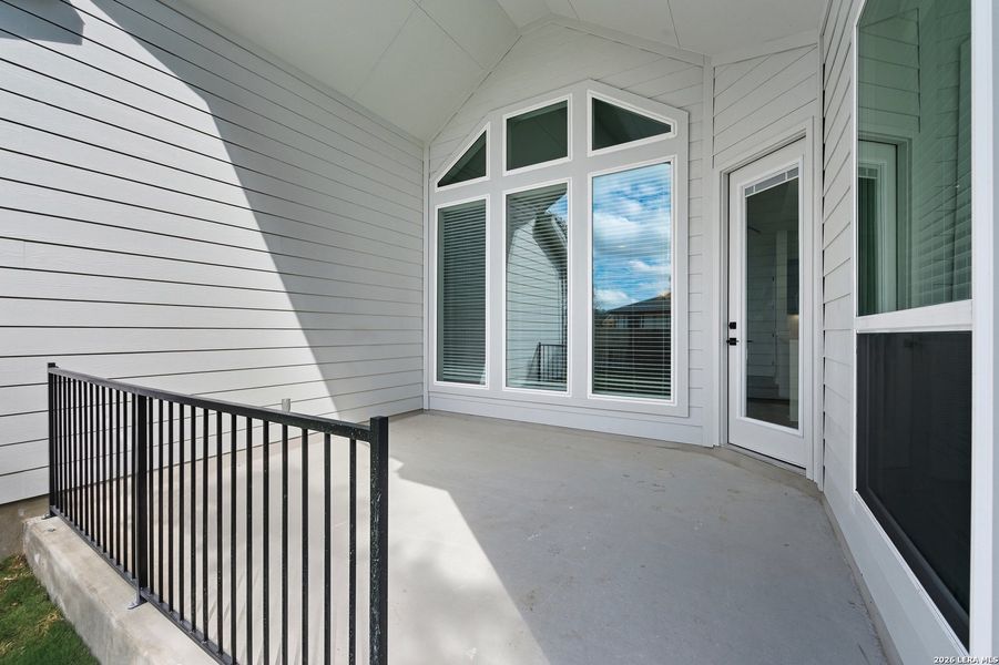 Exterior details and patio area of a home in The Reserve at Potranco Oaks, Castroville (Image 20). Exterior details and patio area of a home in The Reserve at Potranco Oaks, Castroville (Image 20).