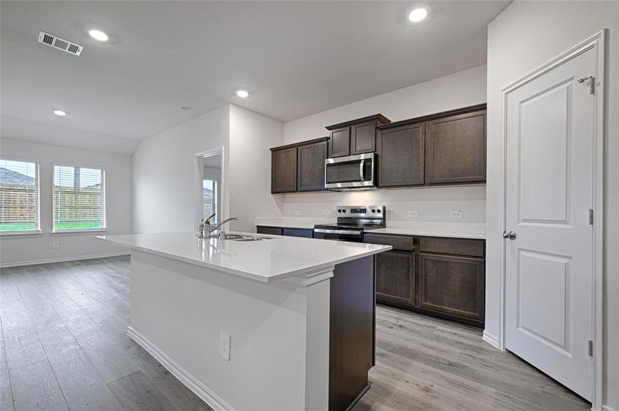 Furnished interior view inside a new home in , Princeton (Image 8).