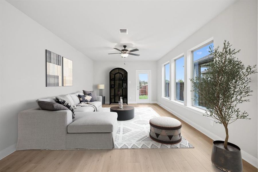 Furnished interior view inside a new home in Karis - Cottage Series, Crowley (Image 14).