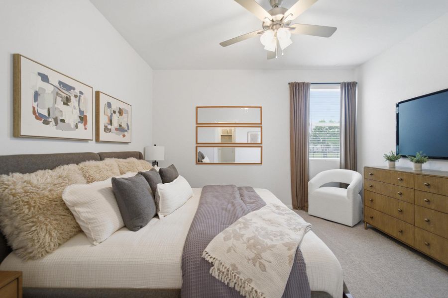 Furnished interior view inside a new home in Municipal Drive Townhomes, Leander (Image 6). Furnished interior view inside a new home in Municipal Drive Townhomes, Leander (Image 6).