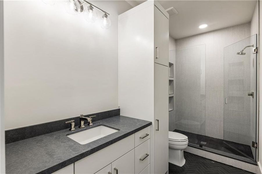 Furnished interior view inside a new home in , Atlanta (Image 19). Furnished interior view inside a new home in , Atlanta (Image 19).