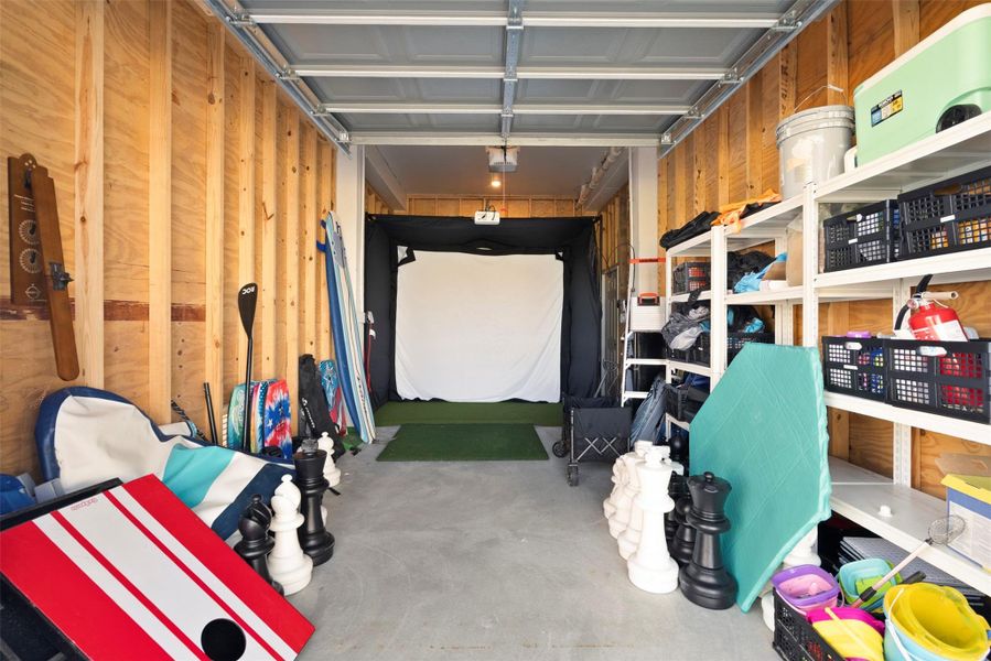 Outdoor-ready and well-organized. This flexible storage space is perfect for stashing camping gear, coolers, seasonal decorations, and more—with side racks and baskets keeping everything neat, visible, and easy to grab for your next adventure. Outdoor-ready and well-organized. This flexible storage space is perfect for stashing camping gear, coolers, seasonal decorations, and more—with side racks and baskets keeping everything neat, visible, and easy to grab for your next adventure.