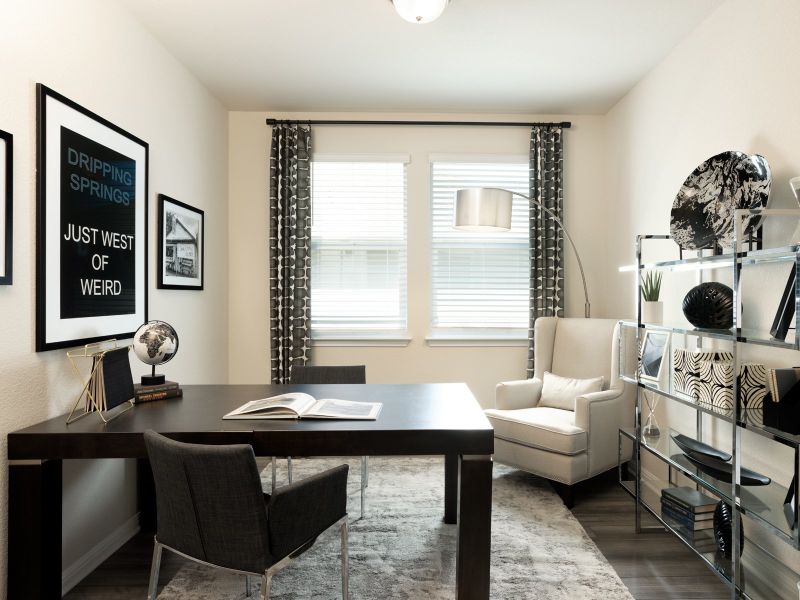 Furnished interior view inside a new home in Big Sky Ranch - Executive Collection, Dripping Springs (Image 13).