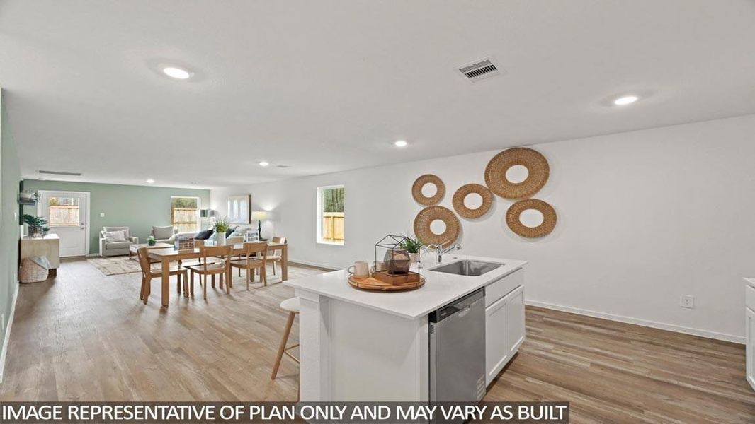 Furnished interior view inside a new home in The Canopies, Splendora (Image 4).