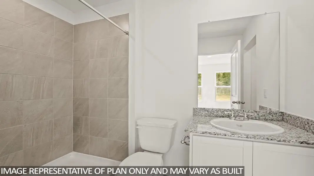 Furnished interior view inside a new home in Castles Edge, Willis (Image 3).