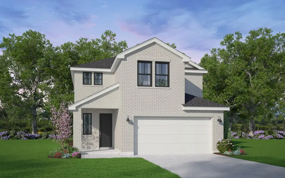 Representative exterior photo of a completed home built from the Hawthorne by Brookfield Residential in Easton Park, Austin, TX (Image 18). Representative exterior photo of a completed home built from the Hawthorne by Brookfield Residential in Easton Park, Austin, TX (Image 18).