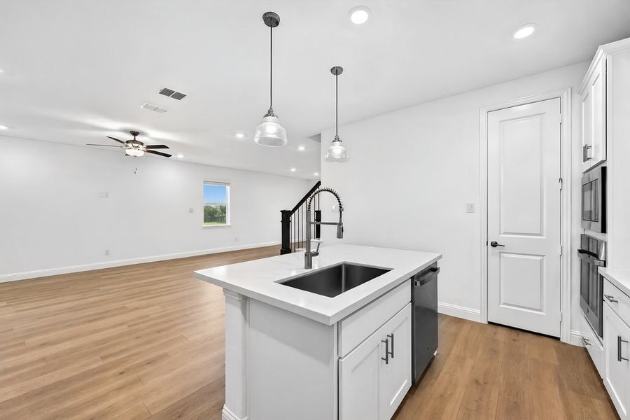 Furnished interior view inside a new home in Cross Creek Meadows, Celina (Image 5).