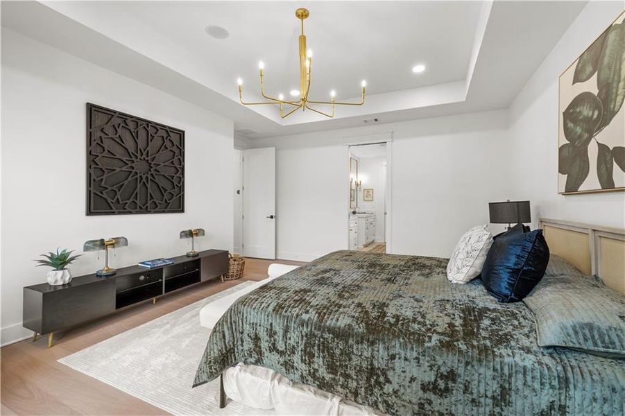 Furnished interior view inside a new home in , Johns Creek (Image 55).