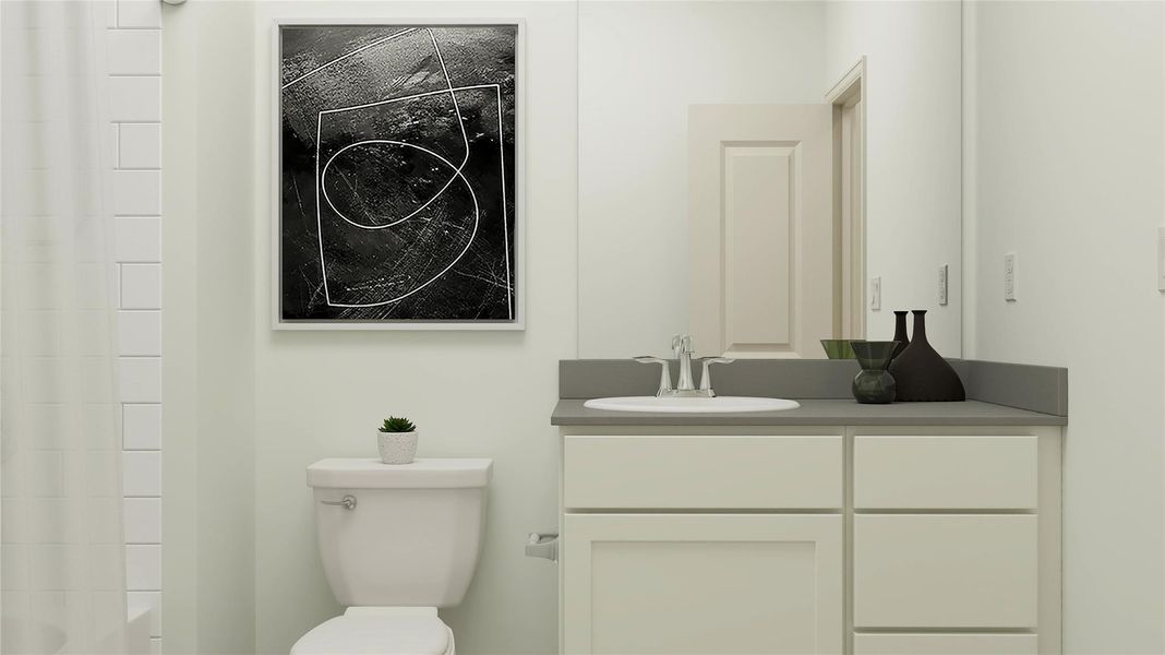 Furnished interior view inside a new home in Samara, League City (Image 20).