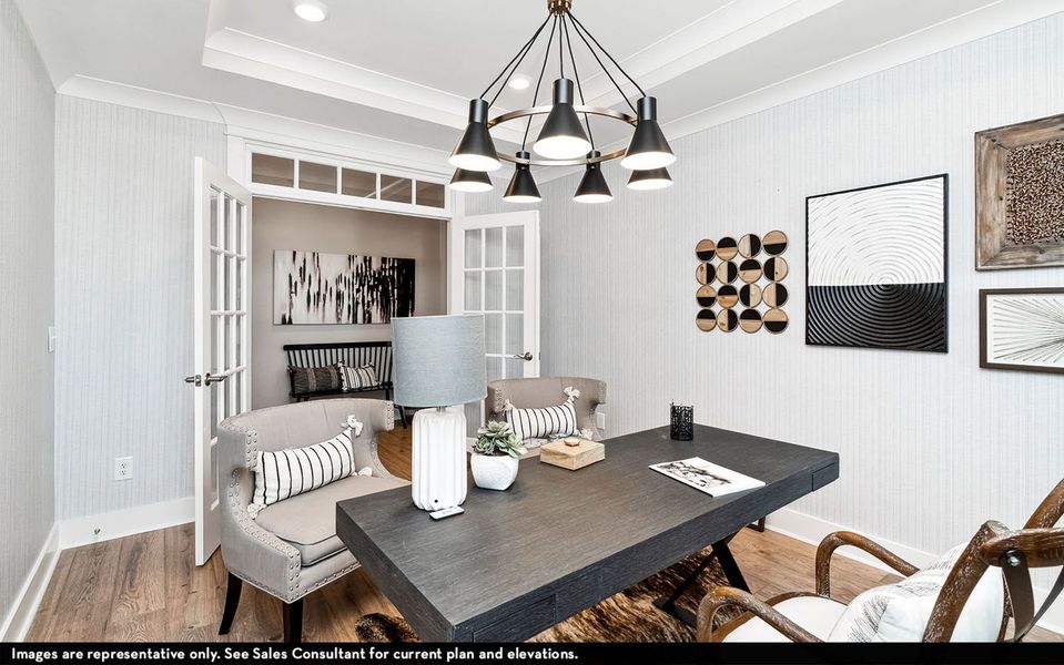 Furnished interior view inside a new home in High Park Hill, Arrington (Image 7).