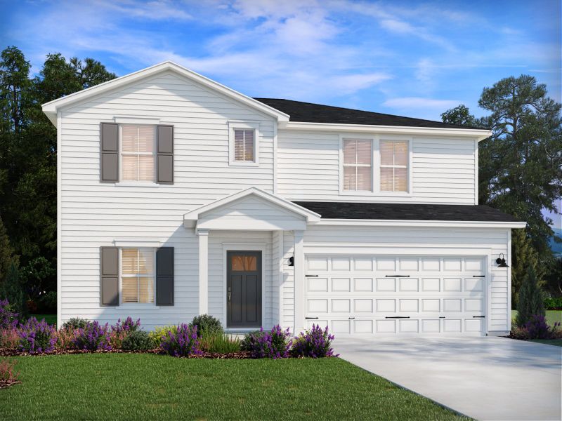 Representative exterior photo of a completed home built from the Sherwood by Meritage Homes in Briarcreek - Legacy Series, Cane Ridge, TN (Image 2).