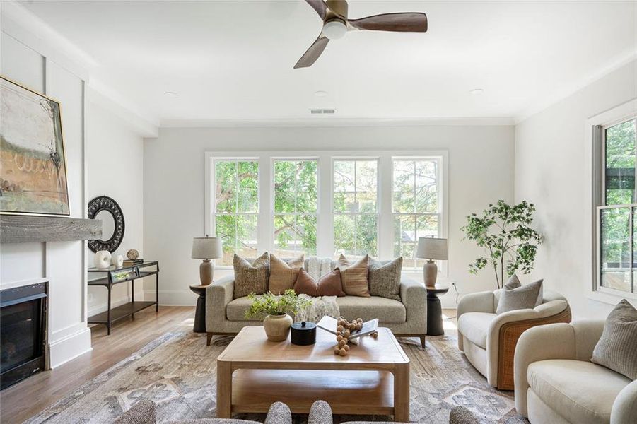Furnished interior view inside a new home in , Atlanta (Image 38).