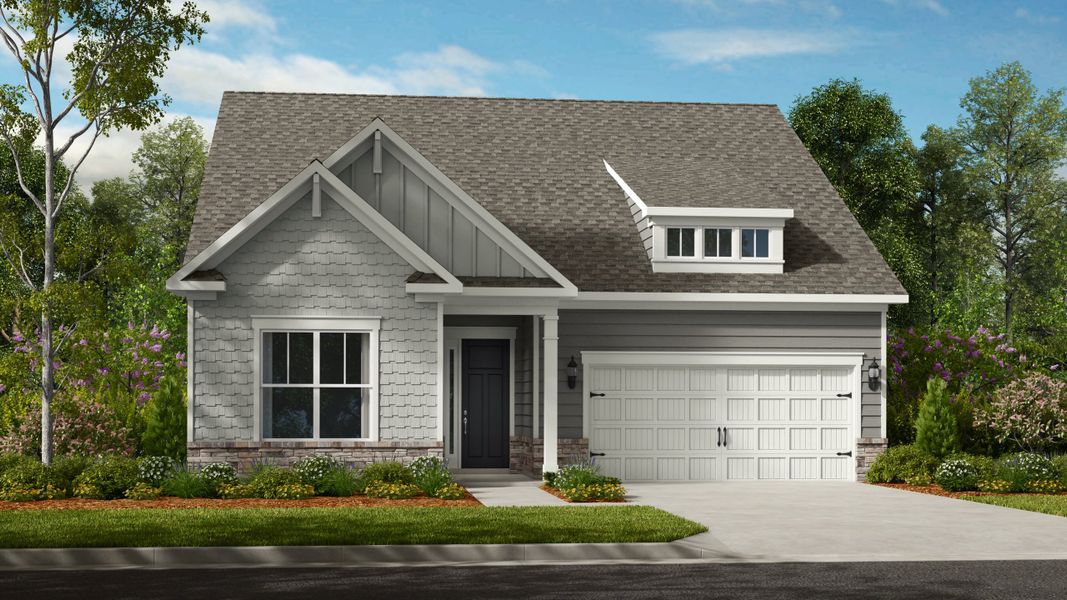 Representative exterior photo of a completed home built from the Laney by Taylor Morrison in River Falls, Tega Cay, SC (Image 23).