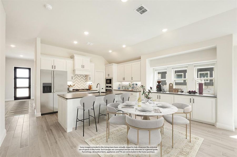 Furnished interior view inside a new home in Devonshire Classic 50-55, Forney (Image 6). Furnished interior view inside a new home in Devonshire Classic 50-55, Forney (Image 6).