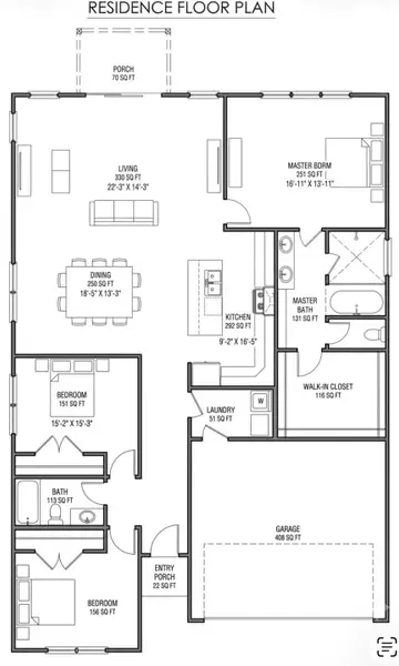 Visualize the thoughtful layout of this residence, featuring a spacious primary suite and connected living areas. Visualize the thoughtful layout of this residence, featuring a spacious primary suite and connected living areas.