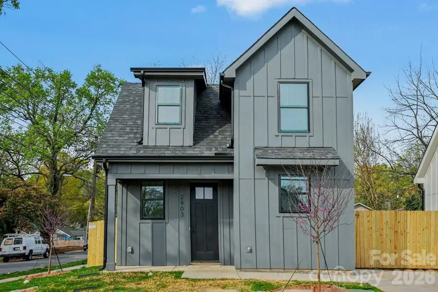 Front exterior of a new home in , Charlotte, NC, highlighting curb appeal (Image 2). Front exterior of a new home in , Charlotte, NC, highlighting curb appeal (Image 2).