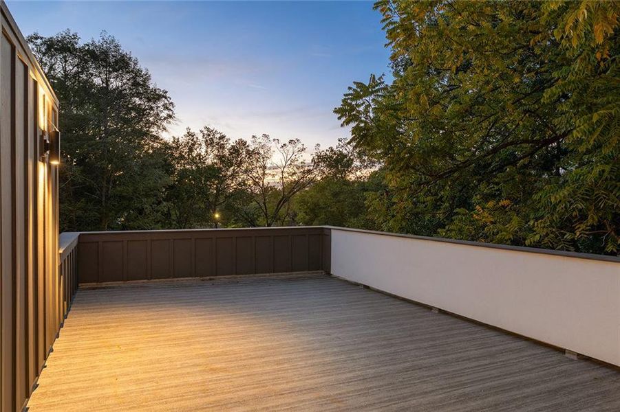 Exterior details and patio area of a home in , Atlanta (Image 3).