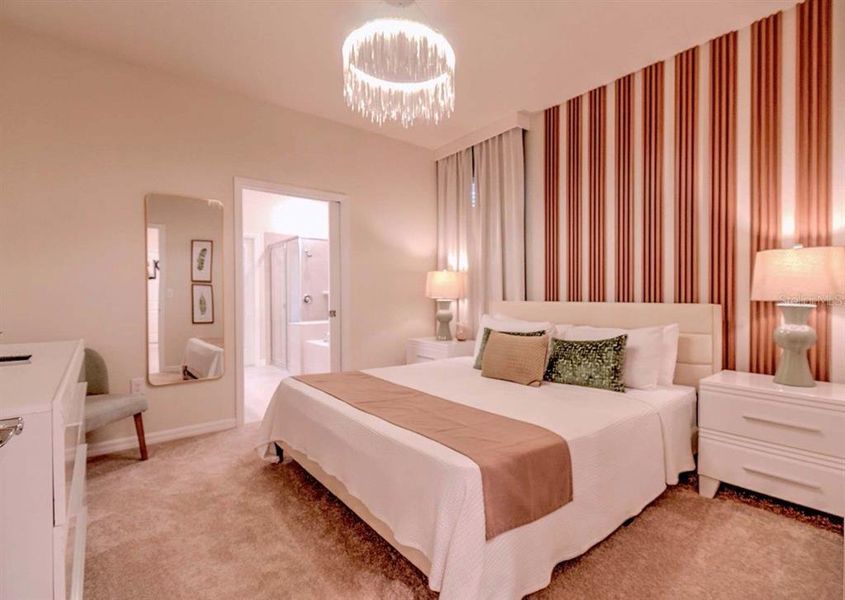 Furnished interior view inside a new home in , Clermont (Image 16).