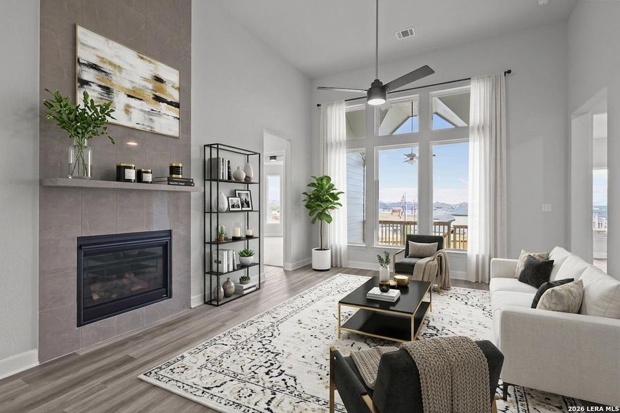 Furnished interior view inside a new home in Homestead, Schertz (Image 8).