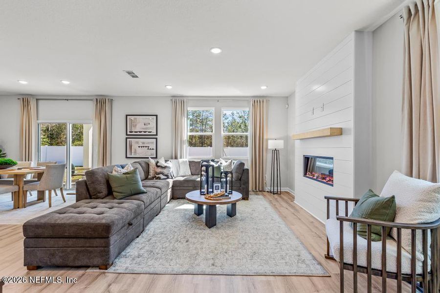 Furnished interior view inside a new home in , Jacksonville (Image 20).