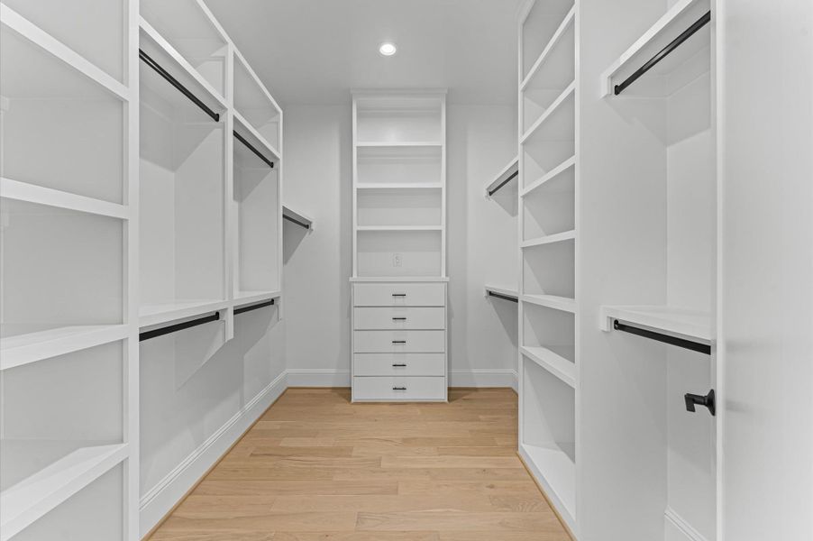 Oversized closet for the primary bedroom. *Previous Brownstone Living project, selections and floor plans may vary.*
