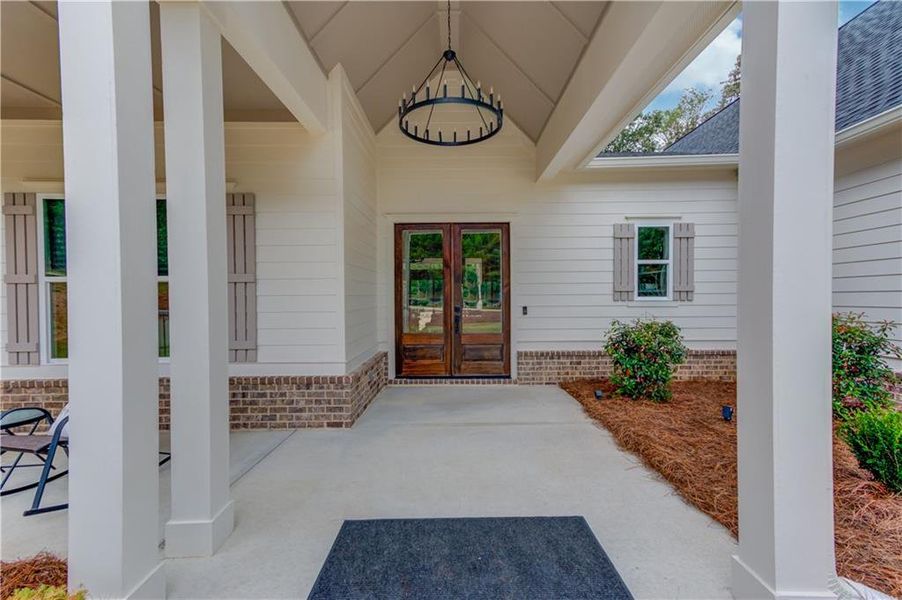 Exterior details and patio area of a home in , Social Circle (Image 19). Exterior details and patio area of a home in , Social Circle (Image 19).