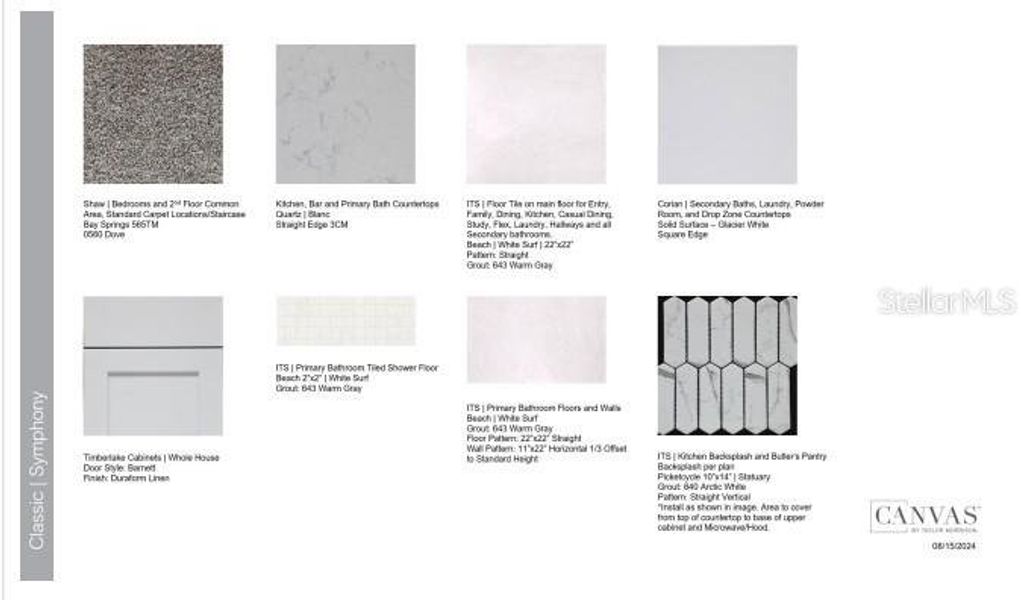 Sample of building materials used in homes in Indigo Creek, Apollo Beach (Image 29).