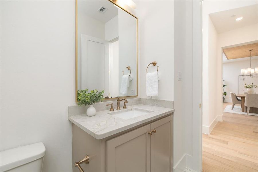 Furnished interior view inside a new home in Dove Station, Grapevine (Image 18).