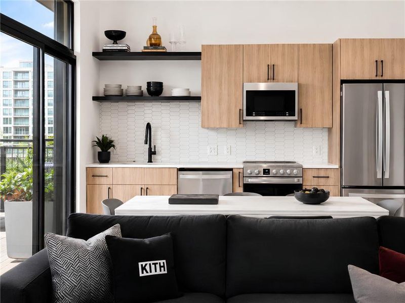 Furnished interior view inside a new home in , Atlanta (Image 8).