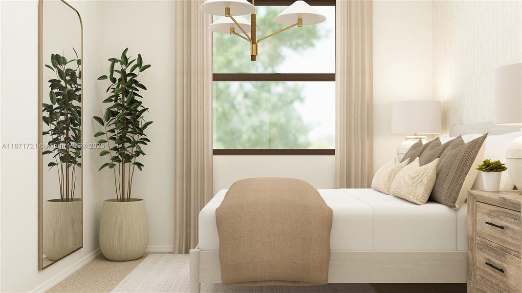 Furnished interior view inside a new home in Arbor Estates, Miami (Image 16).