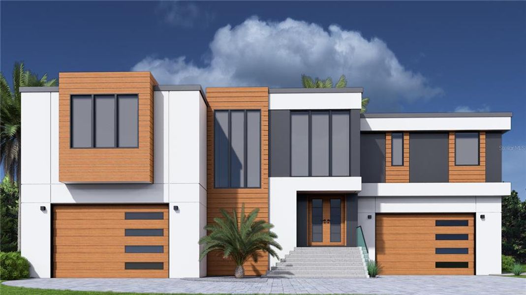 Front exterior of a new home in , Hernando Beach, FL, highlighting curb appeal (Image 2). Front exterior of a new home in , Hernando Beach, FL, highlighting curb appeal (Image 2).