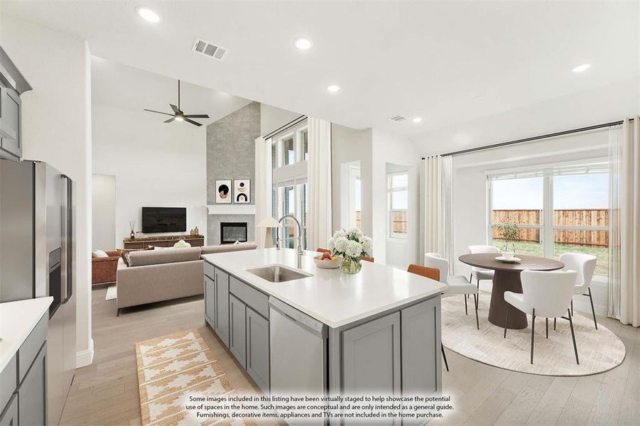 Furnished interior view inside a new home in Sutton Fields, Celina (Image 13).