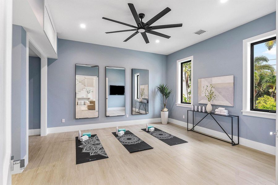 Furnished interior view inside a new home in , Delray Beach (Image 11).