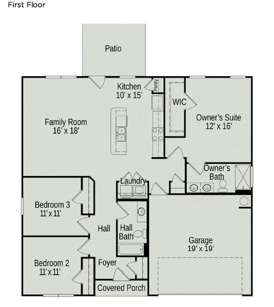 *First floor.* *First floor.*