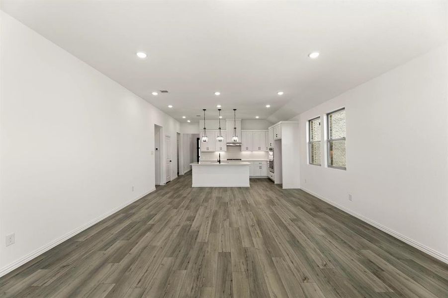 Open Kitchen-Living-Dining Room featuring the Harmony Collection Open Kitchen-Living-Dining Room featuring the Harmony Collection