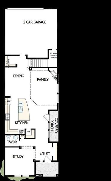 2D floor plan layout of this home in Walsh Cottage, Fort Worth, TX (Image 4).