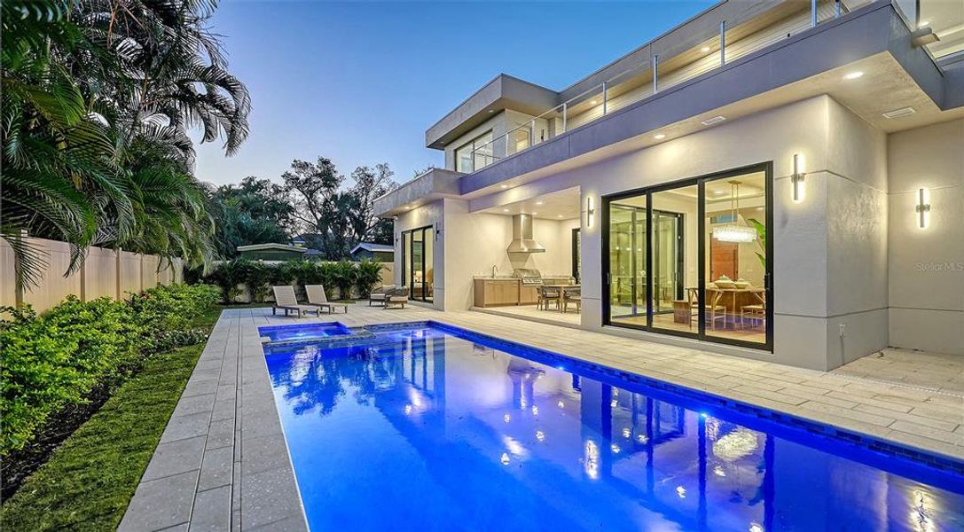 Exterior details and patio area of a home in , Sarasota (Image 30).