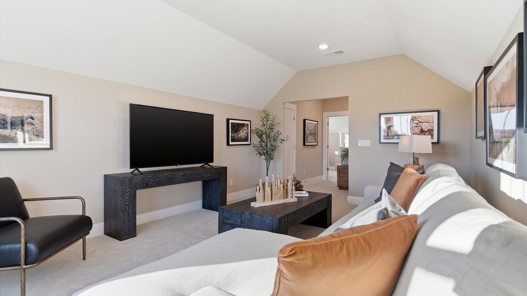 Representative furnished interior of a home built from the Cooper 3 by DRB Homes in Pelham Crossing Single Family Homes, Greenville (Image 32).