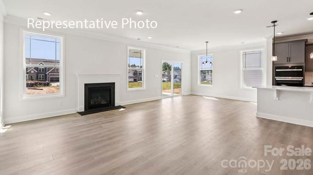Spacious, unfurnished interior of a new home in Sanctuary at Southgate, Indian Trail (Image 32).