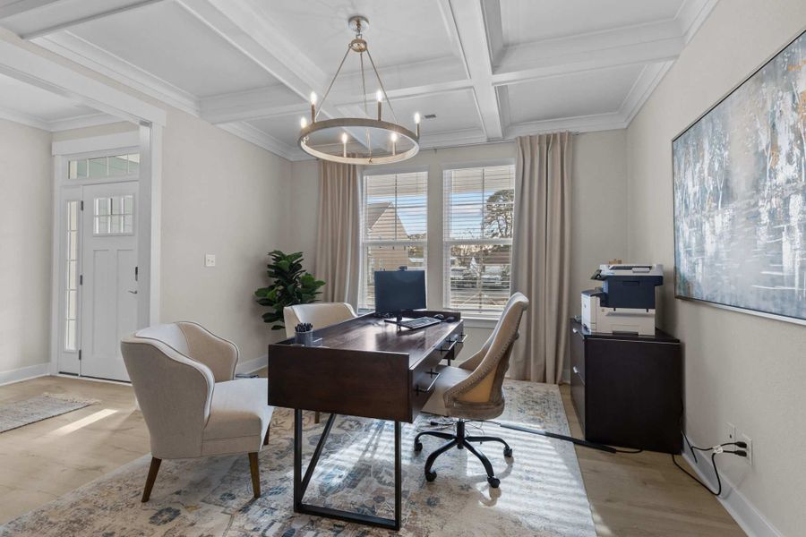 Representative furnished interior of a home built from the The Mangrove by Chesapeake Homes in Bridgewater - Shorehaven Village, Little River (Image 18).